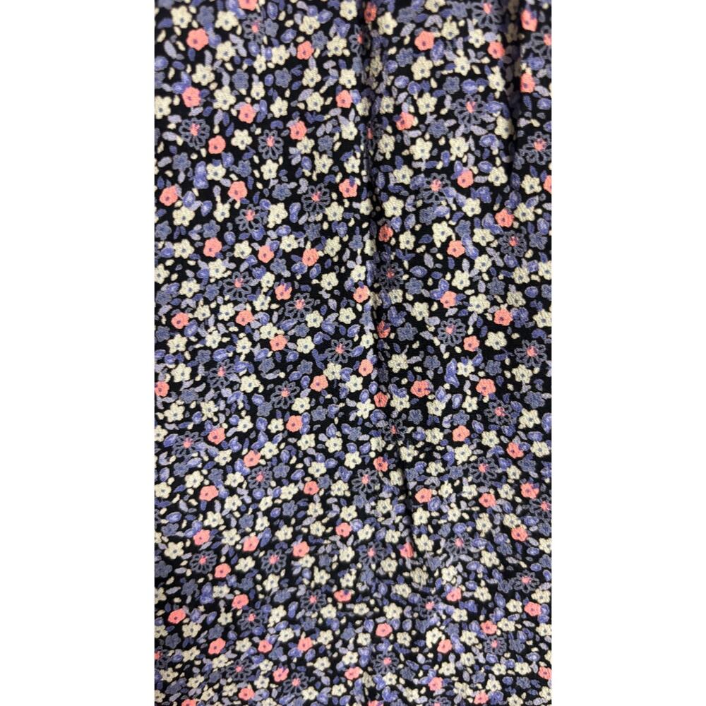 Cinnamon Cami Dress Size 6 Women Purple Ditsy Floral Rayon Smocked Sundress View 6